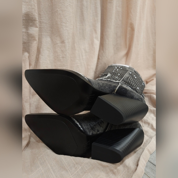 RHINESTONE DENIM COWGIRL BOOTS BY ZARA - Picture 15 of 15